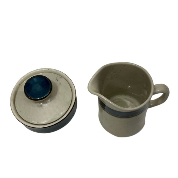 Sango Rainbow Stoneware 652 Mariana China Creamer Sugar Bowl Japan 1970s Style - Picture 4 of 4